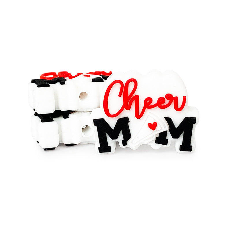 Wholesale 10pcs/20pcs/30pcs Silicone Alphabet Focal beads